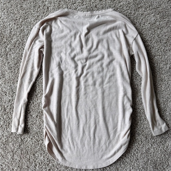 GAP Maternity Vneck Knit Sweater Cream Long Sleeve Top – Size Medium - Picture 5 of 6